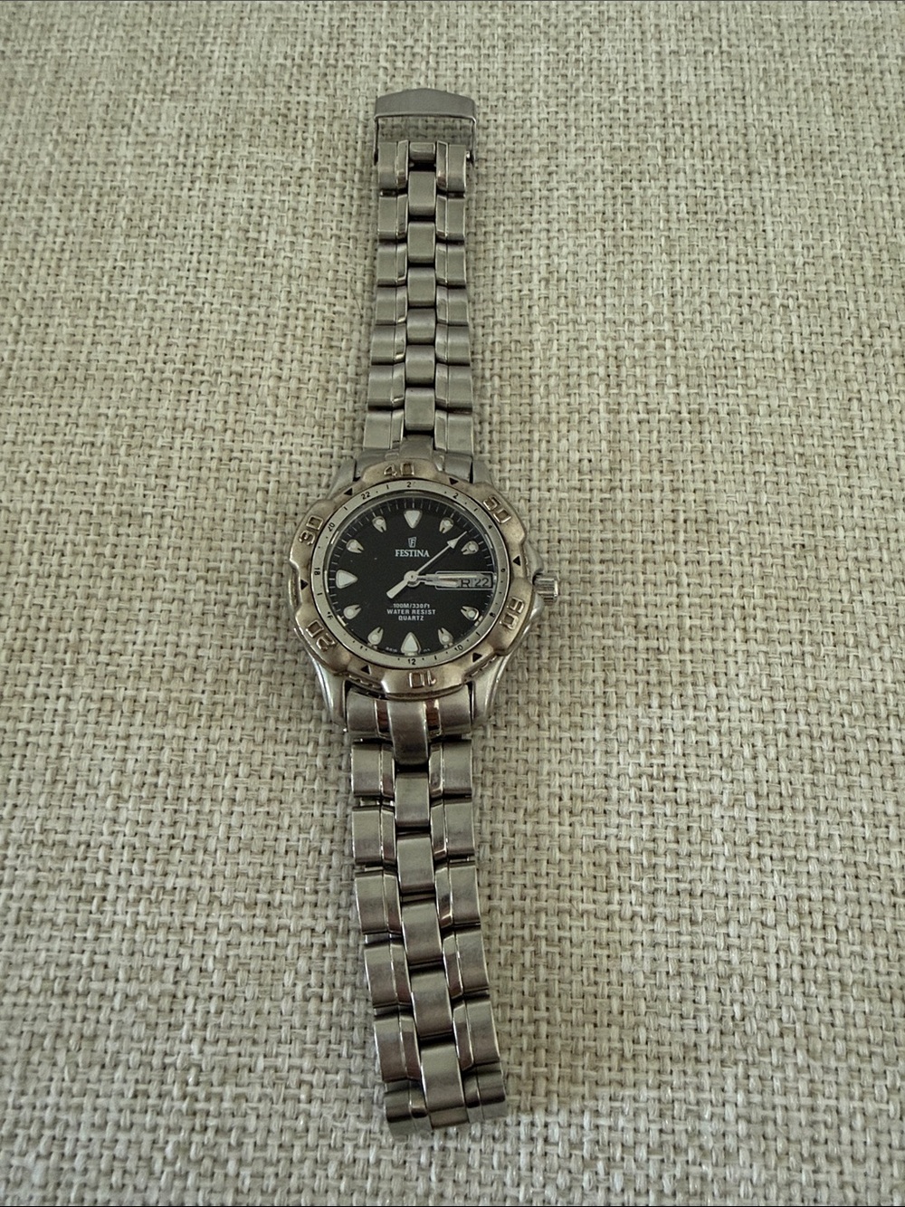 Women’s Stainless Steel Watch - Black Dial